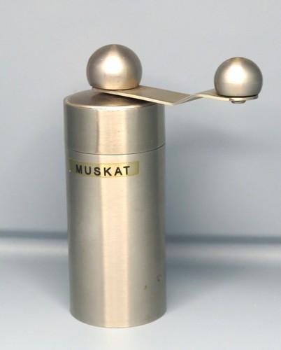 Muskatnussmühle edelstahl mit - edelstahl,